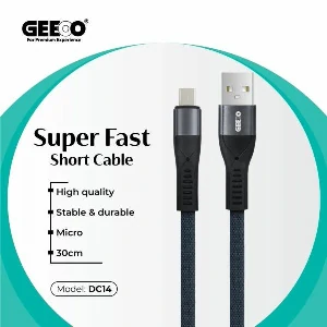 Geeoo DC14 3A Micro USB Short Cable – 30cm