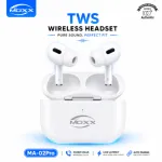 MOXX MA-02 Pro True Wireless Earbuds – Bluetooth 5.2 TWS Earphones with Smart Touch Control, Auto-Pairing & 360mAh Charging Case