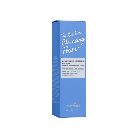 Your Vegan The Rice Bran Brightening & Pore Control Cleansing Foam 100ml (Korea)