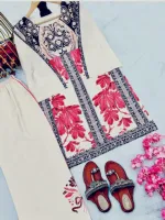Dubai Silk Digital Print Two Piece for Women, 4 Colours