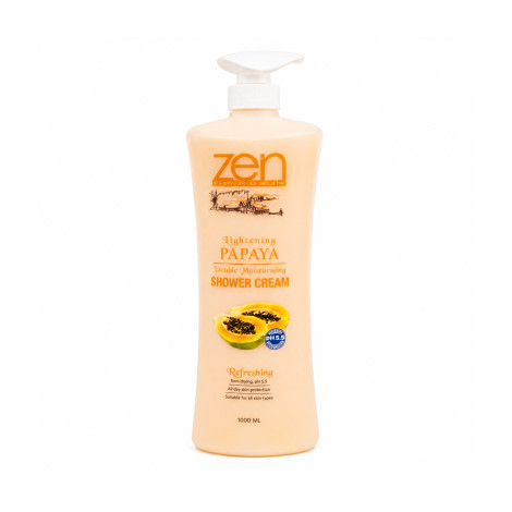 Zen Garden Lightening Papaya Deep Moisturizing Refreshing Shower Cream  1000ml (Malaysia)