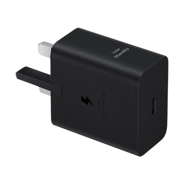 Samsung T4511 45W USB-C Black Charger With Cable (3 Pin, UK)