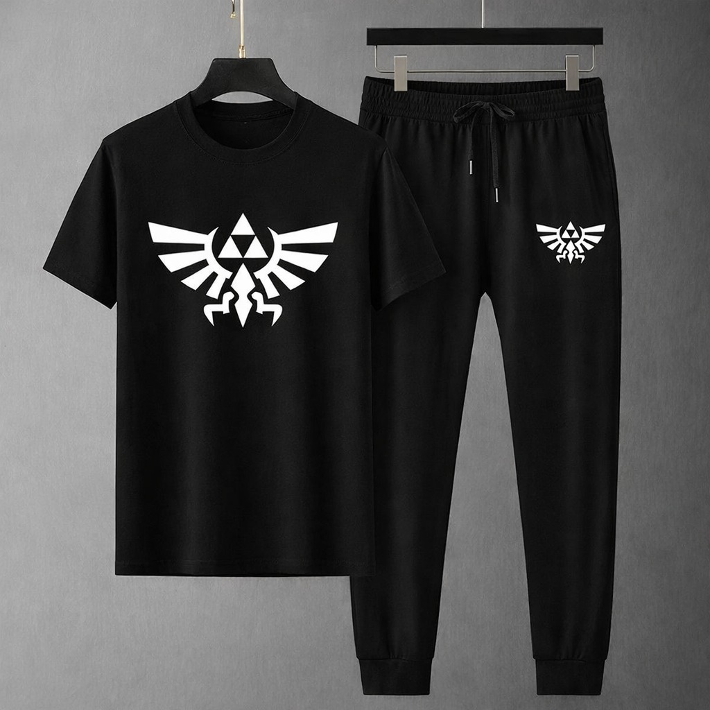 Men's Mesh Jersey Combo, Screen Print Tee and 280+ GSM Trouser