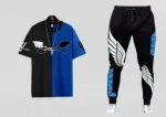 Men's Mesh T-Shirt and Full Pant Combo, 4 Colours, Waist 30 to 34