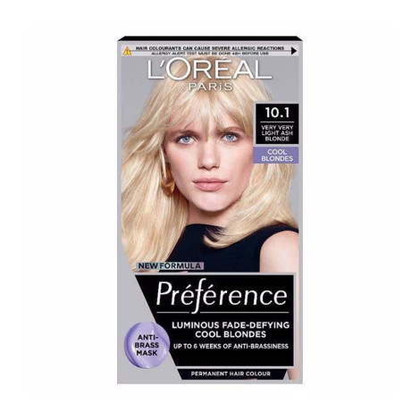 Loreal Hair Color Preference - 10.1 Very Very Light ASH Blonde (Belgium)