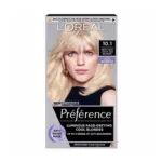 Loreal Hair Color Preference - 10.1 Very Very Light ASH Blonde (Belgium)
