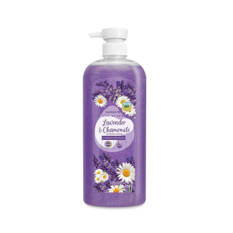 Watsons Lavender & Chamomile  Smoothes & Moisturises Skin Shower Scrub 700ml (Malaysia)