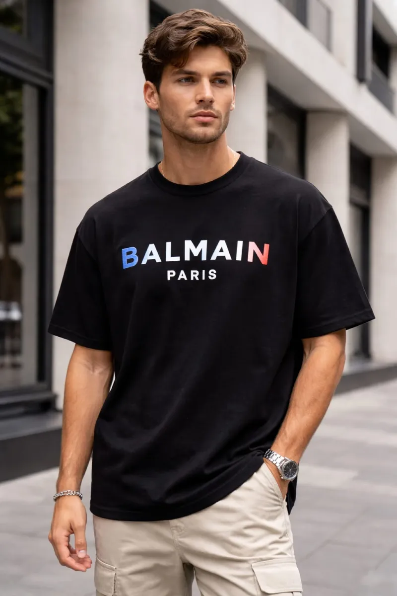 Pure Cotton Drop Shoulder T-Shirt with DTF Print, 6 Colours