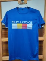 Men's Striped T-Shirt with All-Over Rubber Print, 160-170 GSM