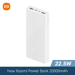 Xiaomi Power Bank Mi 20000mAh 22.5W PD Two Way Fast Charging Powerbank – White Color