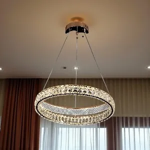 Qulik Crystal Halo Luxury LED Crystal Chandelier Pendant Light (QL-D8883-500)