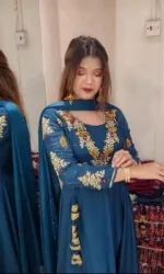 Weightless Georgette Three Piece with Karchupi and Embroidery