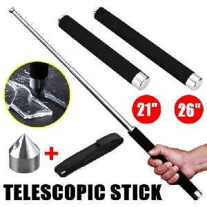 Metal Extendable Self-Defense Stick with Bag