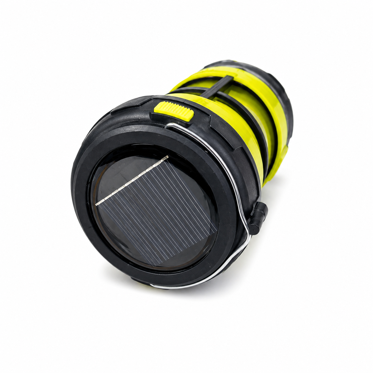 2-in-1 Solar Energy Camping Lantern & Handheld Torch – Rechargeable Emergency Light with Solar Panel, USB Charging Port & Portable Hanging Handle for Outdoor Camping & Travel