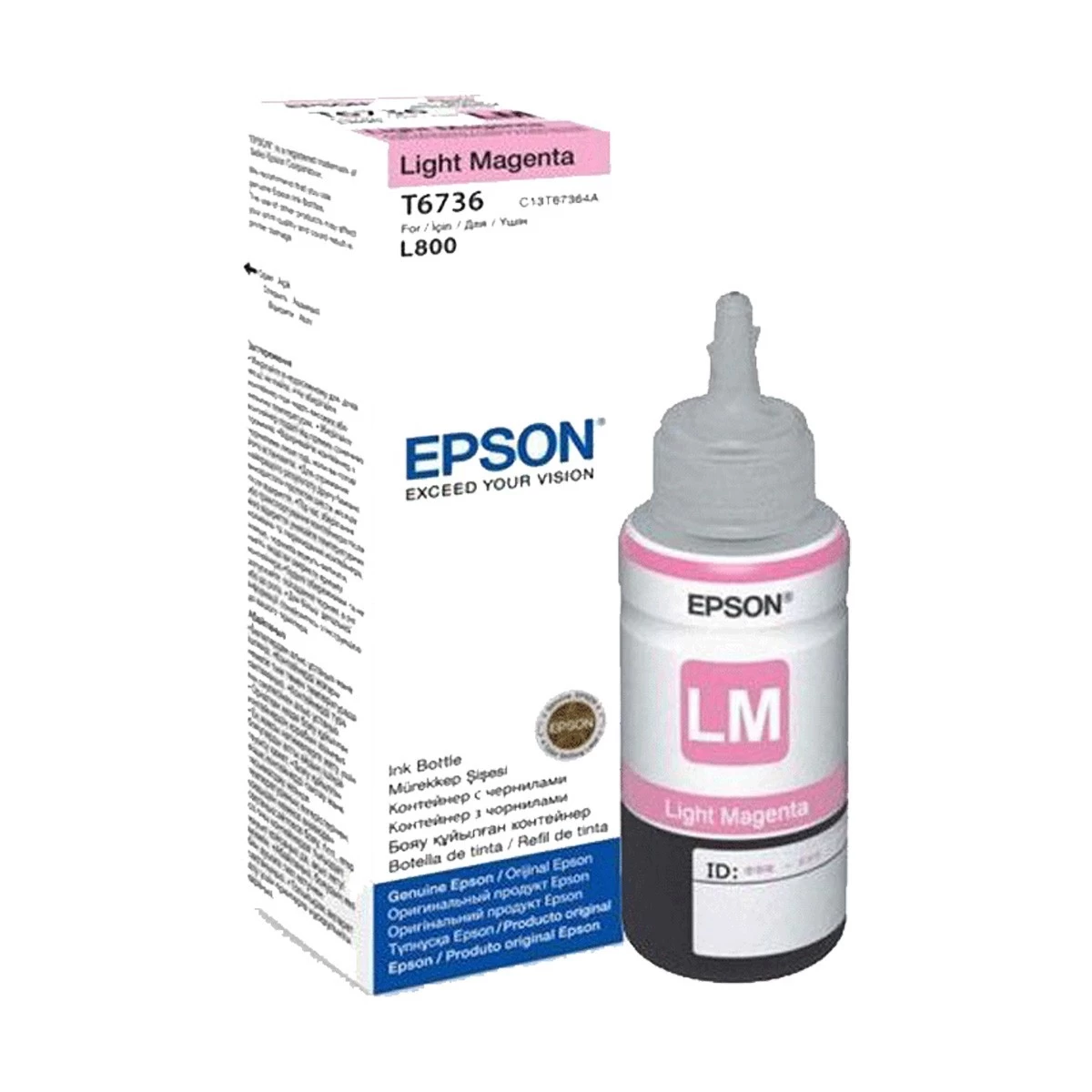 Epson T673 Light Magenta Ink Bottle