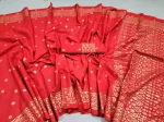 Half Silk Afsan Print Saree with Glitter Work and Blouse Piece