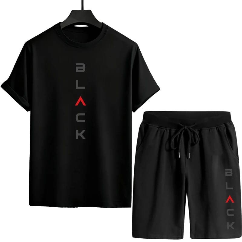 Men's Mesh T-Shirt and Short Pant Combo, 160 GSM, Chest 38 to 42