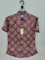 Men's Half Sleeve Spandex Cotton Shirt, Slim Fit, M to XL