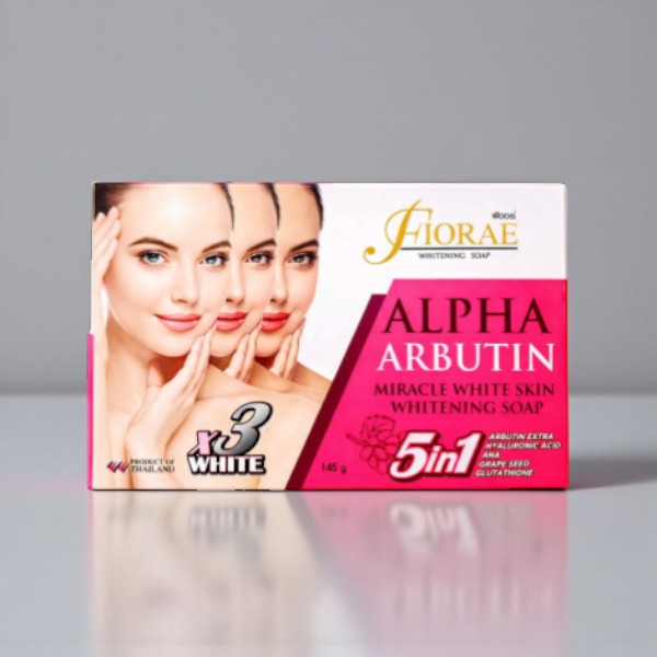 Fiorae Alpha Arbutin Miracle White Skin Whitening Soap 165g (Thailand)