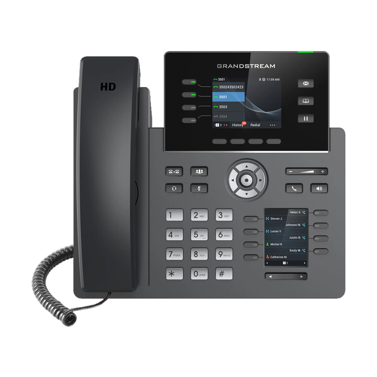 Grandstream GRP2614 4-Line Wi-Fi IP Phone with Adapter