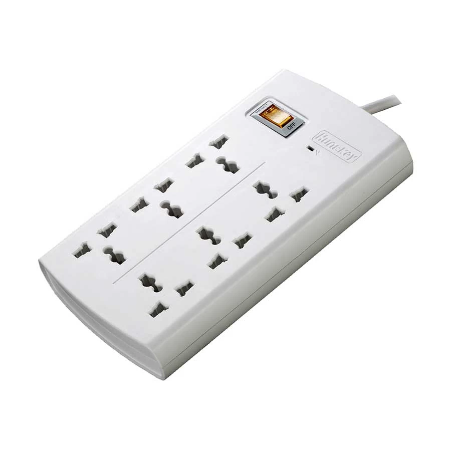 Huntkey SZM604 2 Pin 6 Port Power Strip 3 Meter White