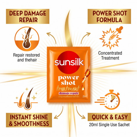 Sunsilk Power Shot Treatment For Damage Repair 20ml (Thailand)