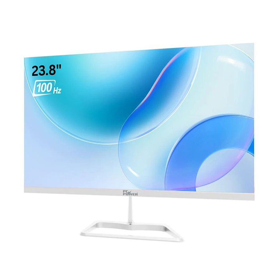 PC Power PCG24F100DW 23.8 Inch FHD IPS 100Hz White Gaming Monitor