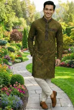 Men's Micro Fabric Panjabi, Sizes 40 to 46 (M to XXL)
