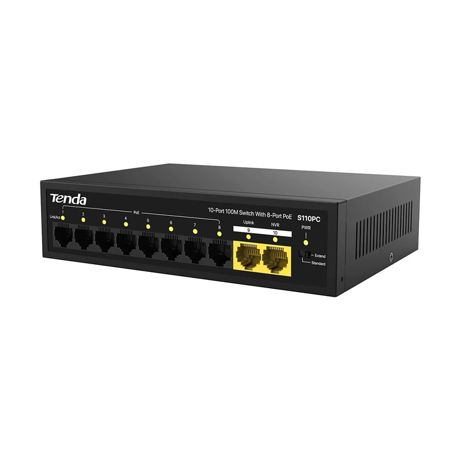 Tenda S110PC 10 Port Unmanaged Desktop Switch