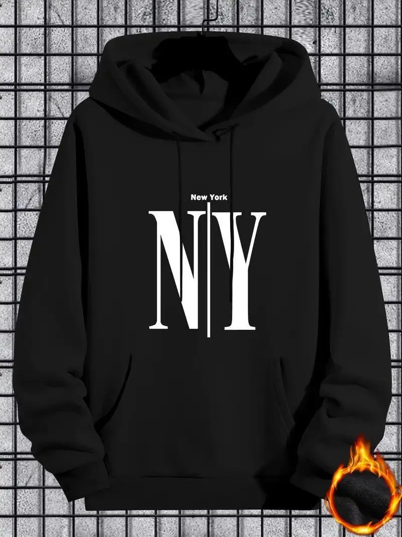 Men's Cotton Winter Hoodie, 280 GSM, Full Sleeve, 6 Colours