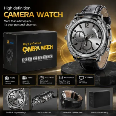 High Definition Spy Camera Watch with Night Vision