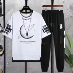 Men's Jersey Half Sleeve T-Shirt and Trouser Combo, 5 Colours
