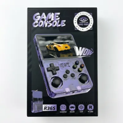 R36S Retro Game Console 64GB 20000+ Games Linux & PSP Gaming System 3.5" IPS Screen Portable Pocket Game
