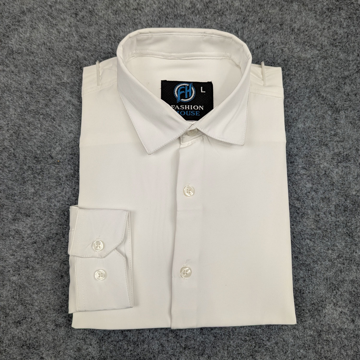 Premium China Micro Stig Shirt (Formal / Casual) (White)