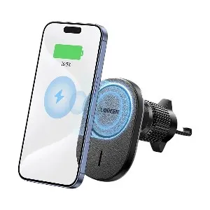 Ugreen CD345 15W QI Auto-Alignment Magnetic Car Mount Wireless Black Charger