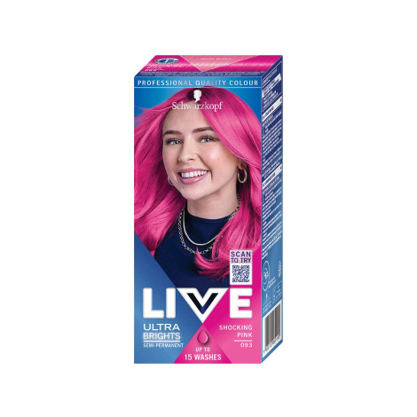 Schwarzkopf Live Ultra Brights semi-Permanent Colour - 093 Shocking Pink (Slovenia)