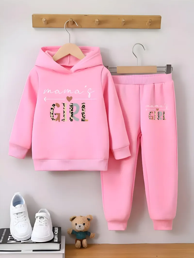 Infant and Kids DTF Print Hoodie Set, One Side Brush, 9 Sizes