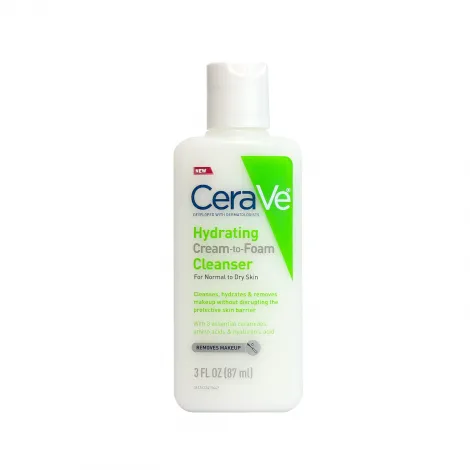CeraVe Hydrating Cream To Foam Cleanser 87ml (USA)