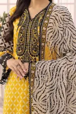 Digital Print Lace Three Piece, Sizes L to XXL, 3 Colours