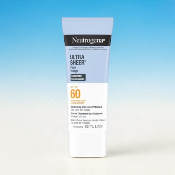 Neutrogena Ultra Sheer Face Visage Sunscreen Lotion SPF 60  88ml (Canada)