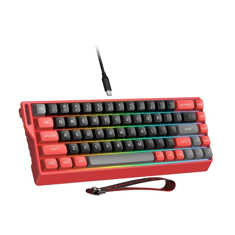 Micropack K-68M RGB Wired Red Gaming Keyboard