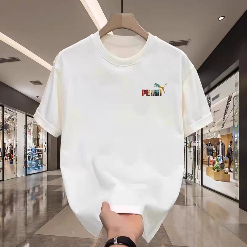 Men's Standard Cut Drop Shoulder T-Shirt with DTF Print, 220 GSM