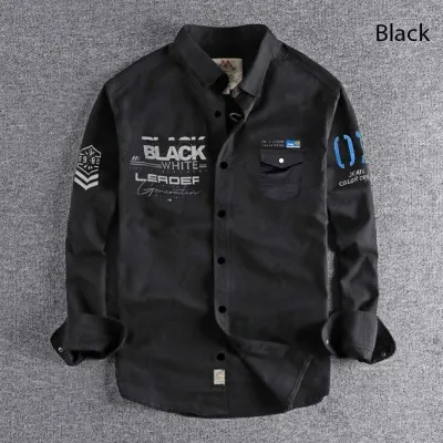 Men's Semi-Fit Cotton Shirt with Print, Sizes M, L and XL