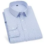 Men's Pure Cotton Office Check Shirt, Collar 15.5 to 16.5