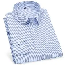Men's Pure Cotton Office Check Shirt, Collar 15.5 to 16.5