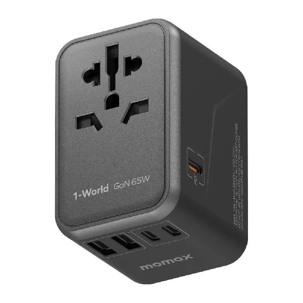 Momax 1-World 65W GaN Convenient Travel Socket (UA8)