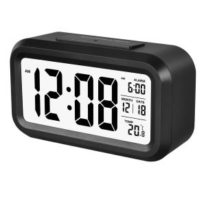 LED Display Time Alarm Clock Night Lights Desk Clocks