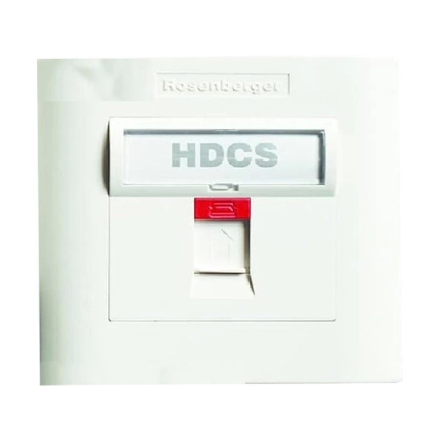 Rosenberger Plane White Face Plate (Single Port)