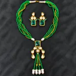 Premium Turkish Crystal and Pearl Necklace Set