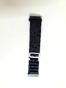 Pin Lock Fabric Stap For Smart Watch-22mm -Black Color